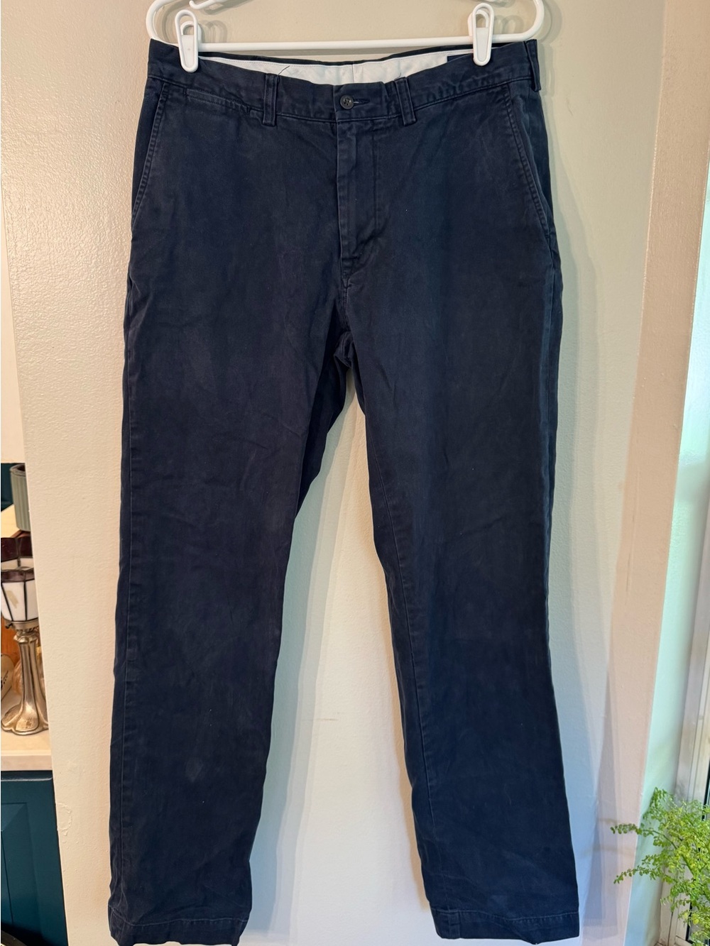 Men's Navy Polo Chino Pants